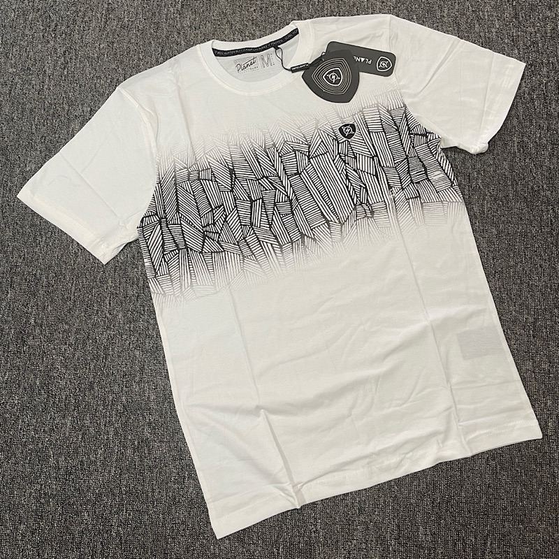 KAOS PRIA PLANET SURF GRADE ORI PUTIH 201 CASUAL KATUN