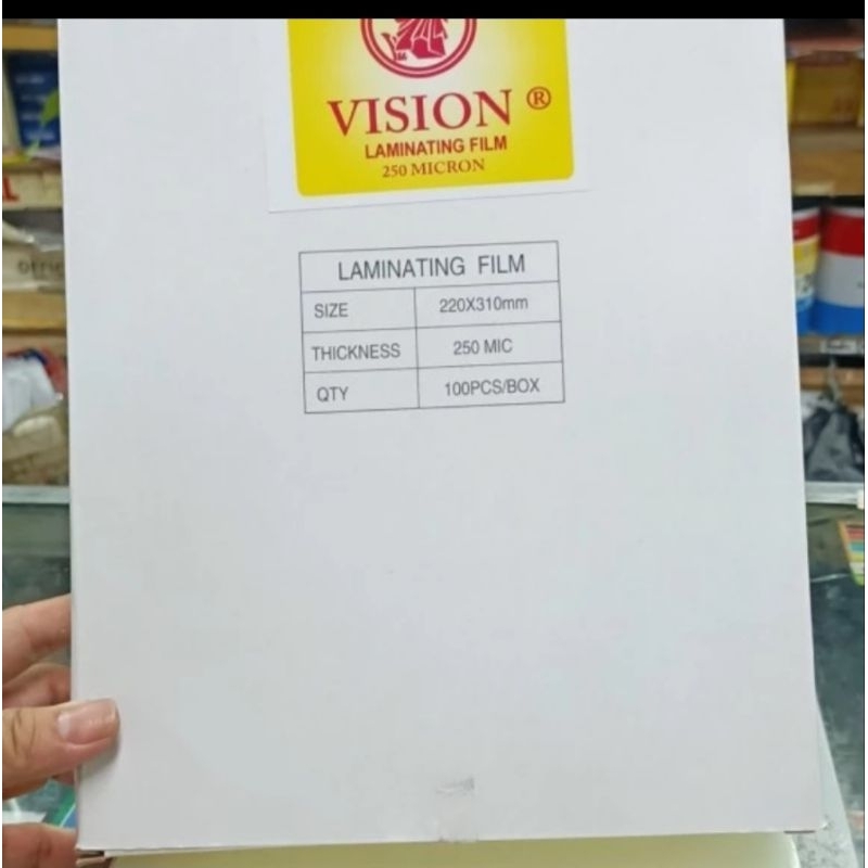 

Plastik Laminating Vision 250 micron Folio / A4