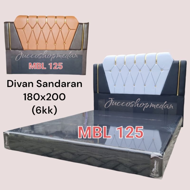 [ Jucco ] Divan Sandaran Springbed 160x200 - Sandaran Springbed 180x200 - Divan Sandaran Tempahan - 