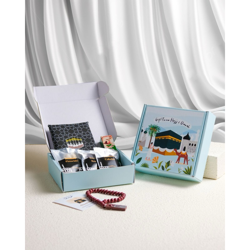 

Ssl09 Paket Mina Box Premium Hampers Sajadah Oleh-Oleh Haji Umroh