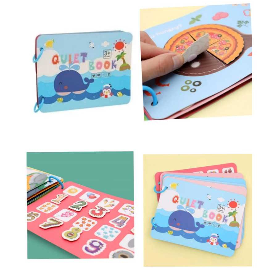{ Omg } Buku Aktivitas Velcro Anak Kids Activity Quiet Book Diy / Quiet Book Diy Busy Activity Book