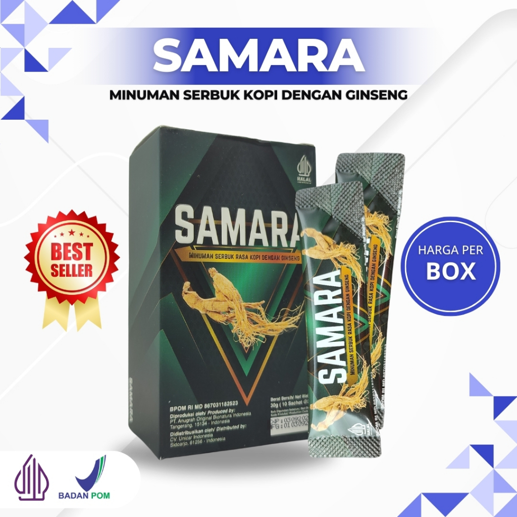

Samara Minuman Serbuk Rasa Kopi dengan Ginseng - 1 Box