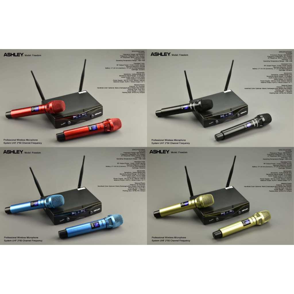 microphone wireles ashley freedom mikropon ashley original