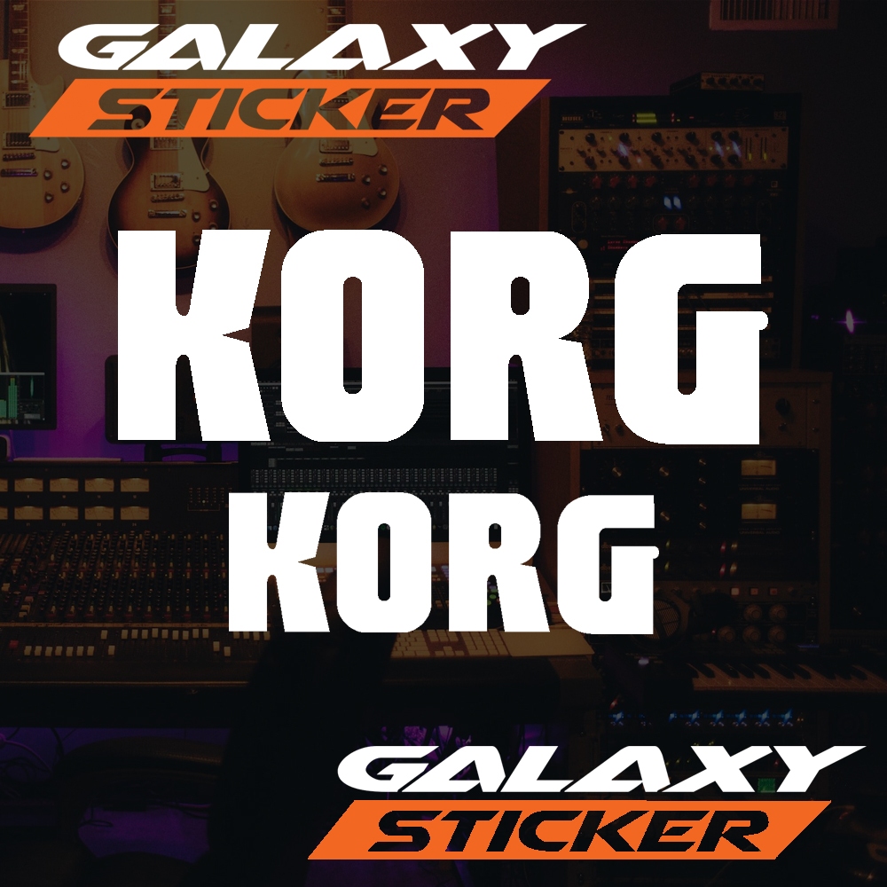 

cutting sticker hardcase box sound system korg.stiker audio keyboard logo korg