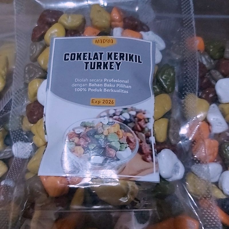 

Coklat Kerikil Turki Chocolate Stone Coklat Batu Premium 100gr Pouch Ekonomis