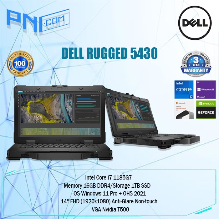 Dell Latitude Rugged 5430 i7-1185G7 16GB 1TB SSD WIN11PRO + OHB 2021 Nvidia T500 3Yr