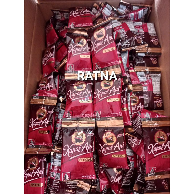 

KOPI KAPAL API SPECIAL / SPESIAL MERAH 6 Gram KOPI MURNI ( 1 Renteng Isi 10 Sachet) Pas Buat 1 Cangkir