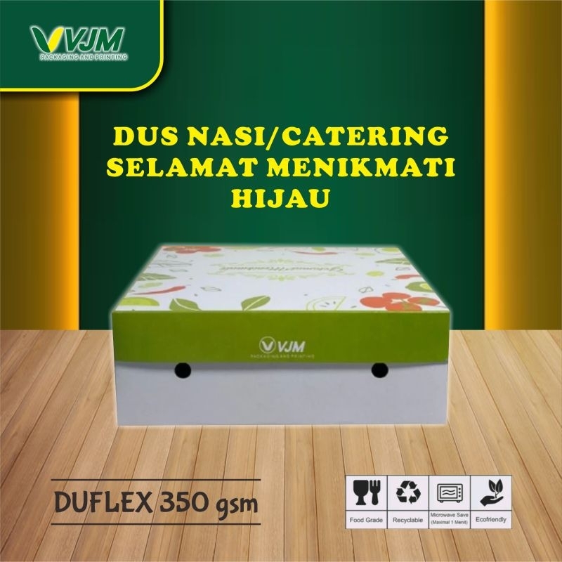 

Dus Nasi Motif Catering + Mika Ukuran 20 X 20 350 GSM Isi 50 PCS
