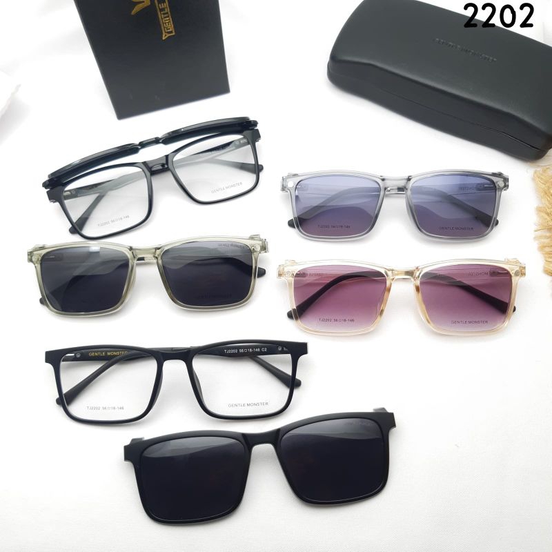 Ay - Kacamata Fashion Klip On Magnet Fullset 2202
