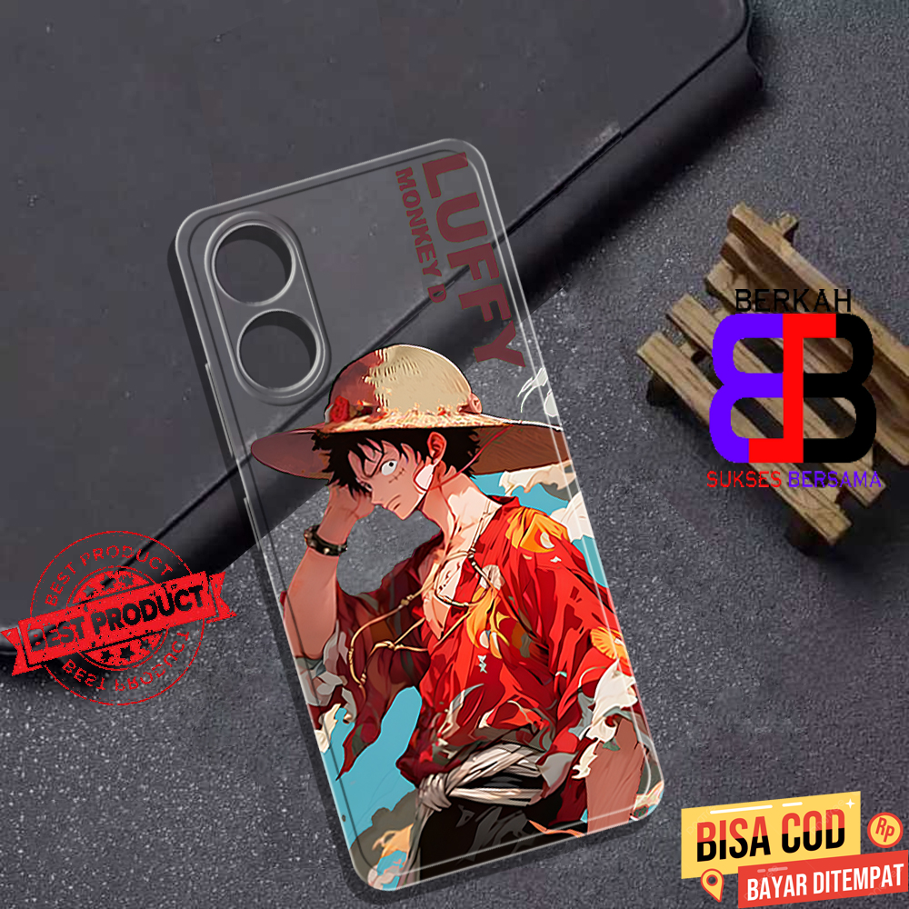 Soft Case Clear Opoo A17 - Casing Oppo A98 Terbaru Berkah Sukses [ ONE PIECE ] Silikon Hp Oppo A18 -