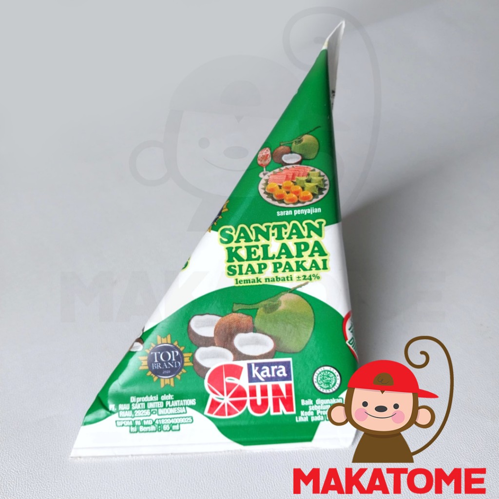 

SUN Kara Santan 65ml Kelapa Cube coconut cream milk 65 ml santen sunkara