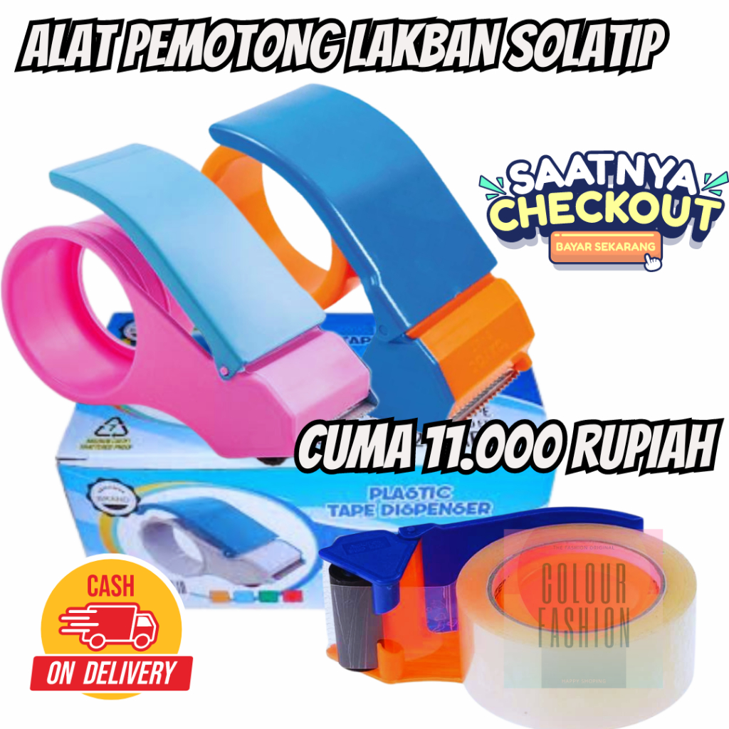 

Tape Dispenser Tape Cutter/Tape Cutter Pemotong Lakban Dispenser Lakban MURAH Tajam / Alat potong Lakban Besar 48mm 2 Inch 2"/ Duta Gemilang
