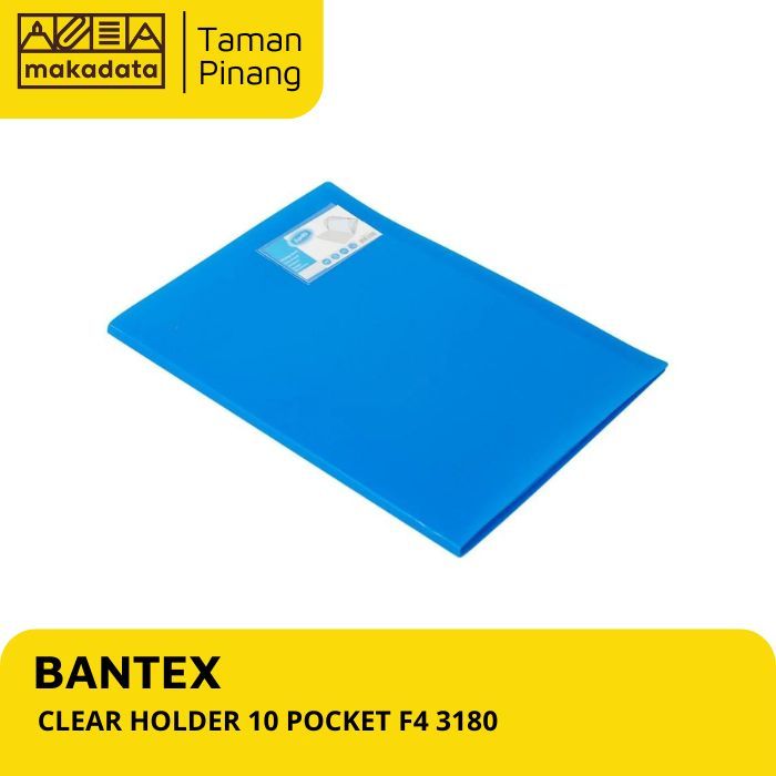 

BANTEX CLEAR HOLDER 10 POCKET F4 3180 (1 PCS)