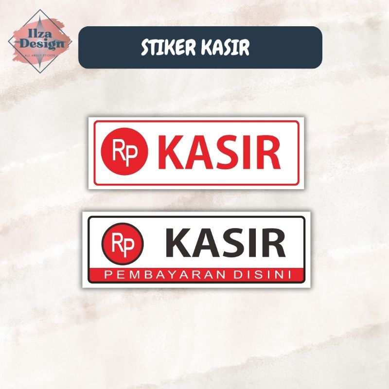 

STICKER KASIR / STICKER TEMPAT PEMBAYARAN