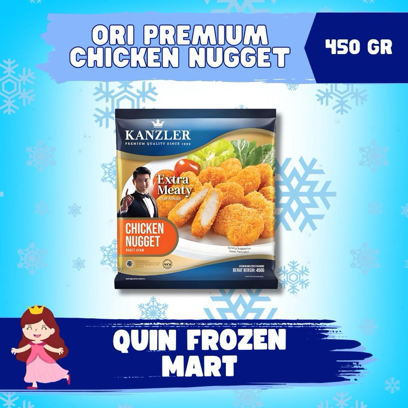 

Kanzler ori premium chicken nugget 450 gr