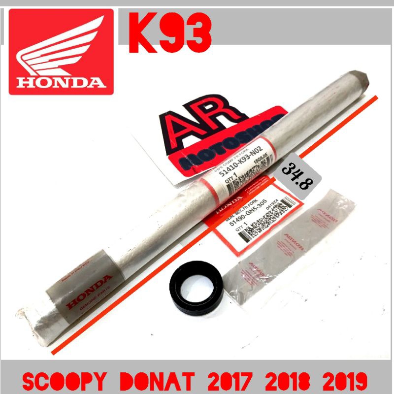 as shock depan + sil shock SATUAN K93 honda scoopy esp (2017, 2018,2019)