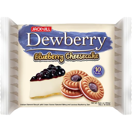 

JACK N JILL DEWBERRY YOGURT/STRAWBERRIES/BLUEBERRIES 25g x 10