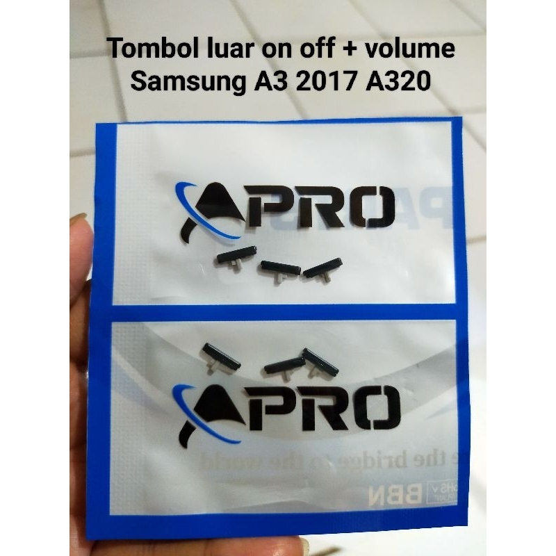 TOMBOL LUAR ON OFF VOLUME SAMSUNG A3 2017 A320 KEYPAD ON OFF + VOLUME SAMSUNG A320