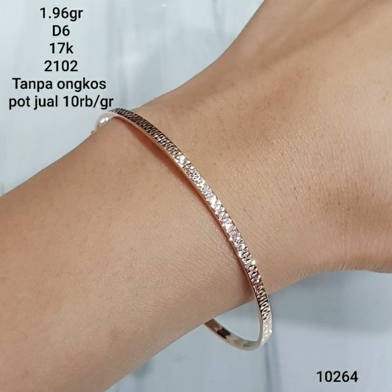 gelang rose gold 17k