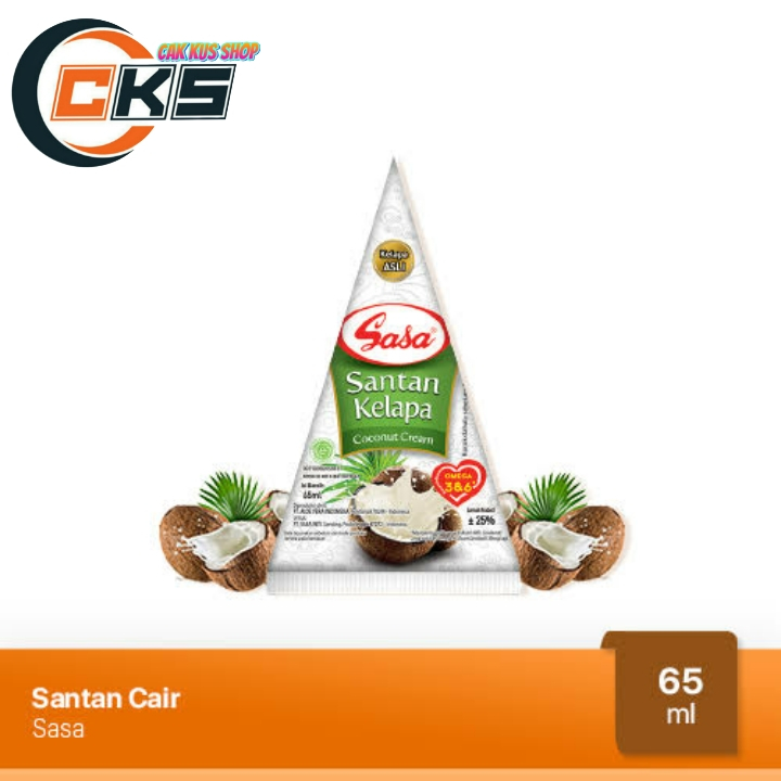 

Santan Kelapa SASA Cair Instan 65ml Halal