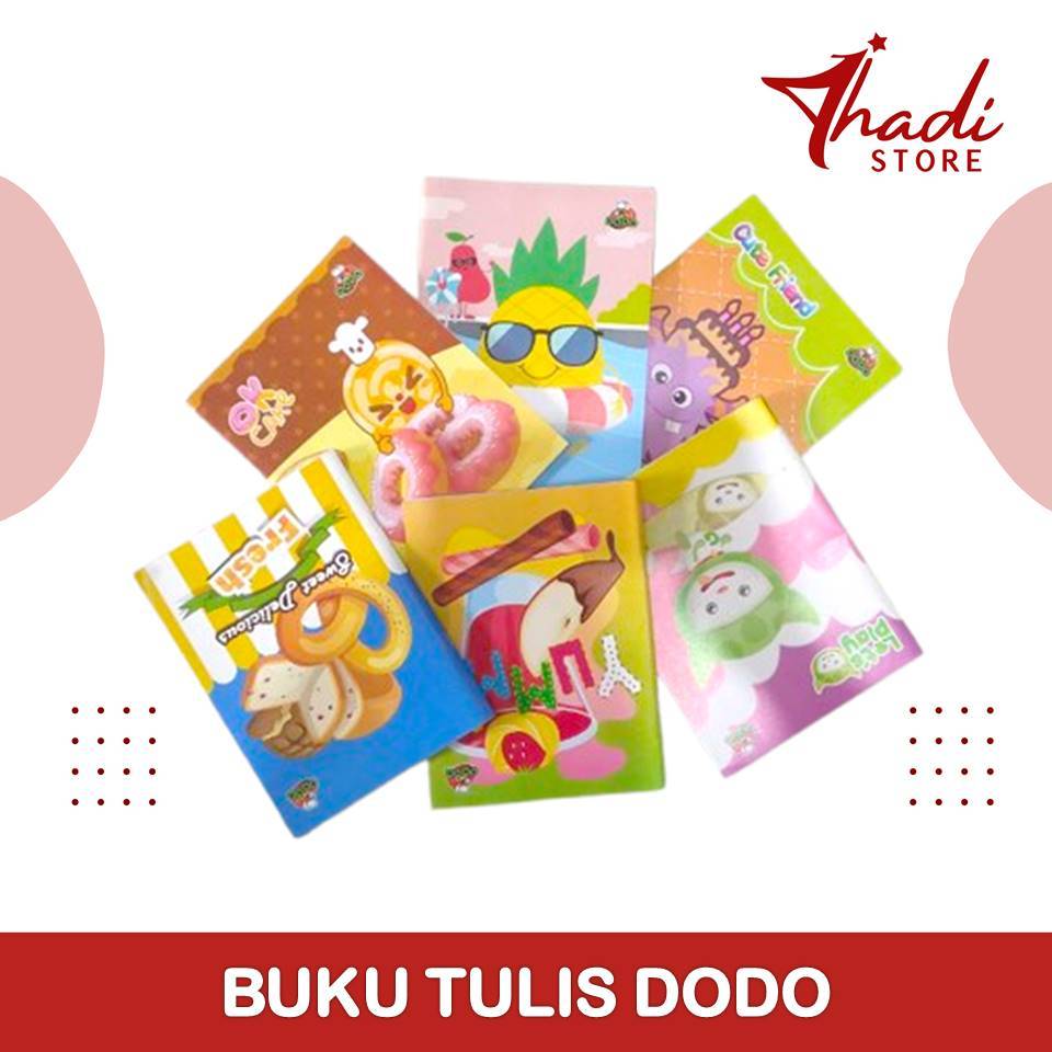 

DODO Buku Tulis Isi 30 Lembar dan 50 Lembar (1 Pack Isi 10 Pcs)
