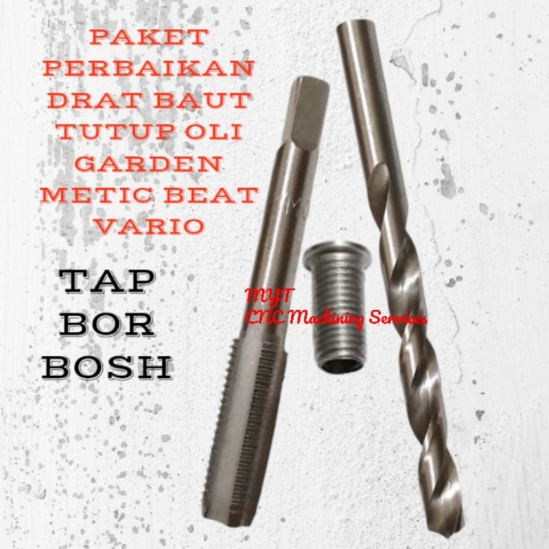 Paket Bos Baut Tutup Oli Gardan Derat luar M10x1.25 Derat dalam M8x1.25