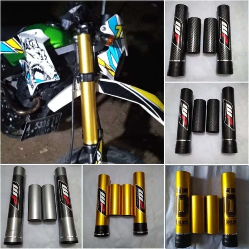 cover shock depan CRF 150L model real jump