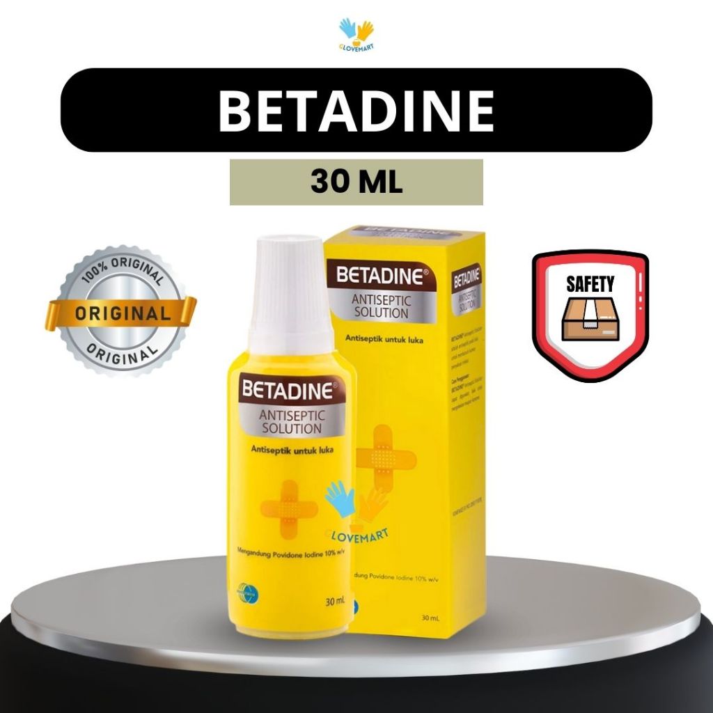 Betadine Antiseptic Solution 30ML / Antiseptic Betadine 30 ML / Obat luka