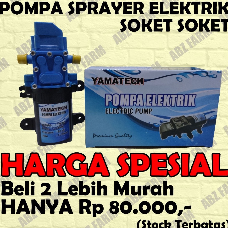 Pompa mini Dinamo Tangki Sprayer Elektrik DC 12 v