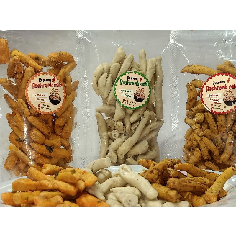 

Basreng Pedas Daun Jeruk, Original, Balado 50g