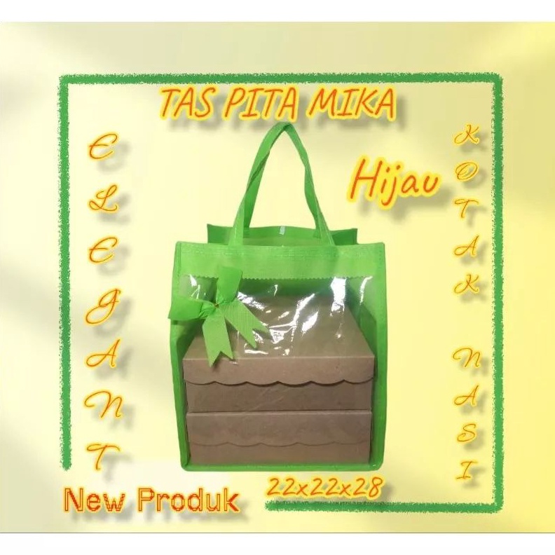 

Tas Hajatan Mika Kualitas Premiun Tebal Ukuran 22x22cm 1 Lusin Isi 12 Pcs Terrah