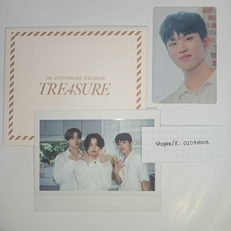 Polaroid Unit Jeongwoo Asahi Junghwan TREASURE MAGAZINE 4TH ANNIVERSARY OFFICIAL
