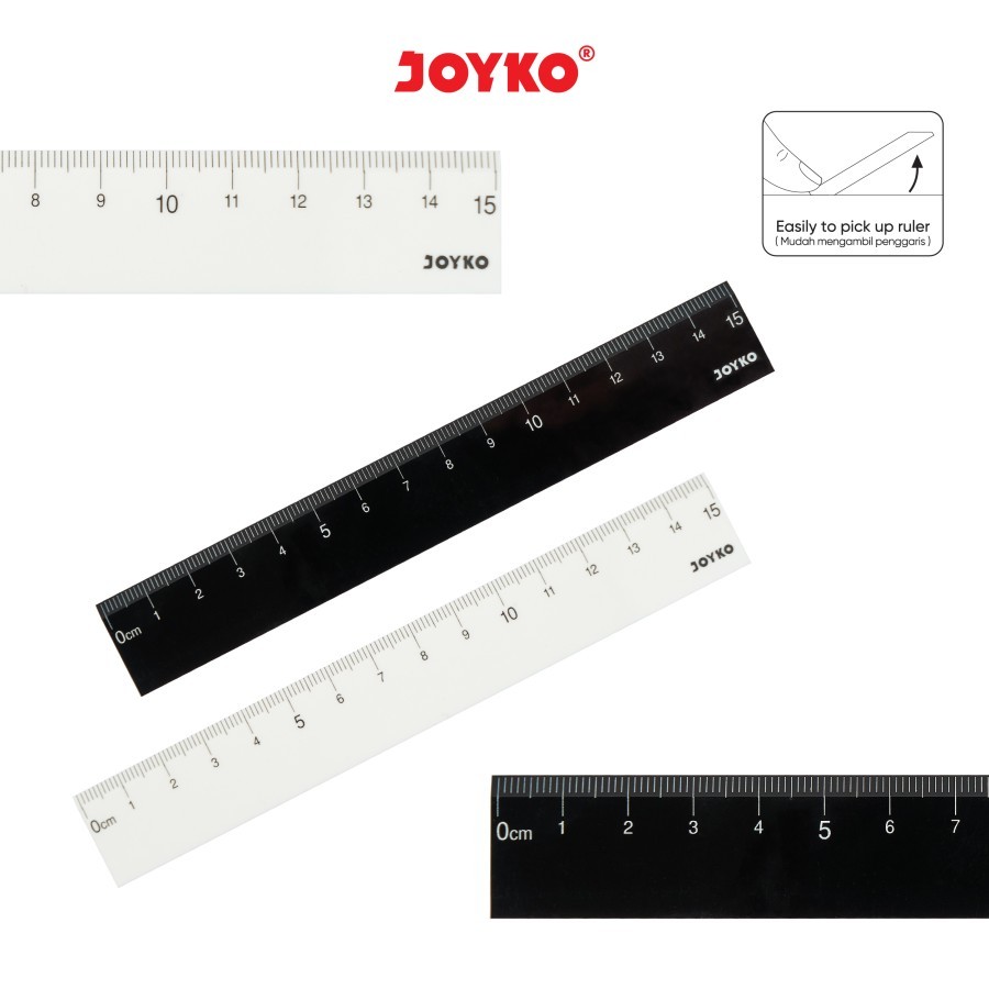 

Acrylic Ruler Penggaris Akrilik Joyko RL-302 15 cm / Joyko Penggaris Akrilik Tebal 15 cm
