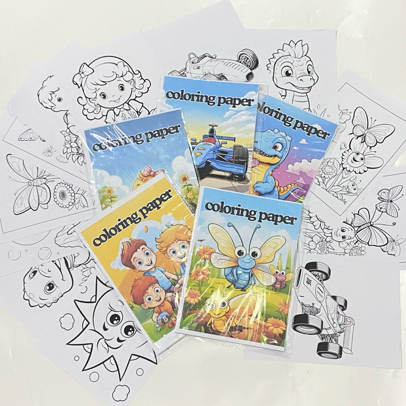 

COLORING PAPER / Kertas Mewarnai / Buku Mewarnai Anak / Coloring Book