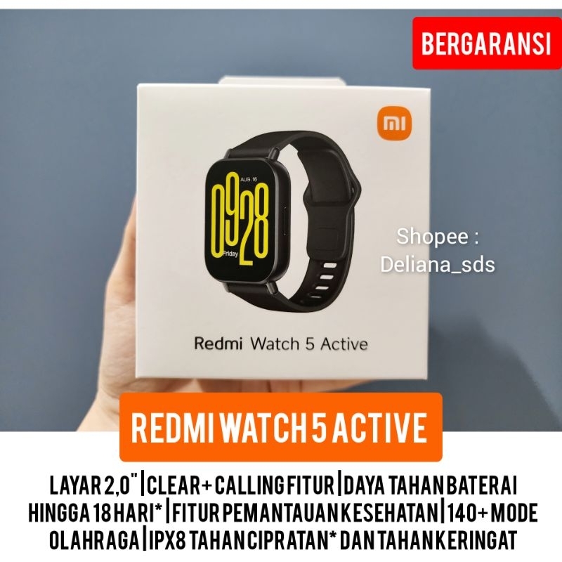 Redmi Watch 5 Active Garansi Resmi 1 Tahun Xiaomi Redmi Watch 5 Active Xiaomi Watch 5 Active Smartwa