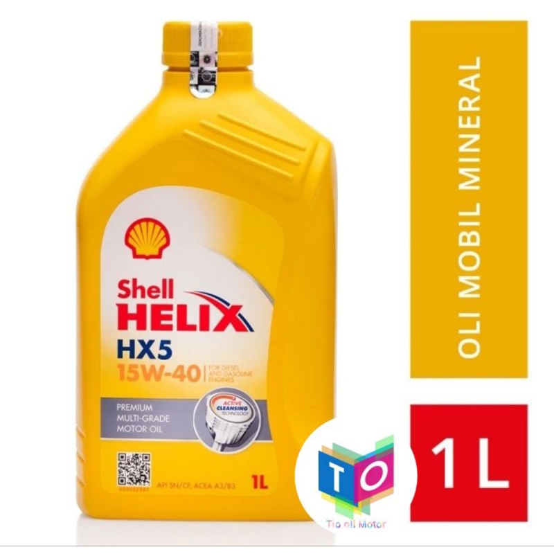 Shell Helix Hx5 15W-40 1L 4L Oli Mesin Mobil Shell Helix Hx5