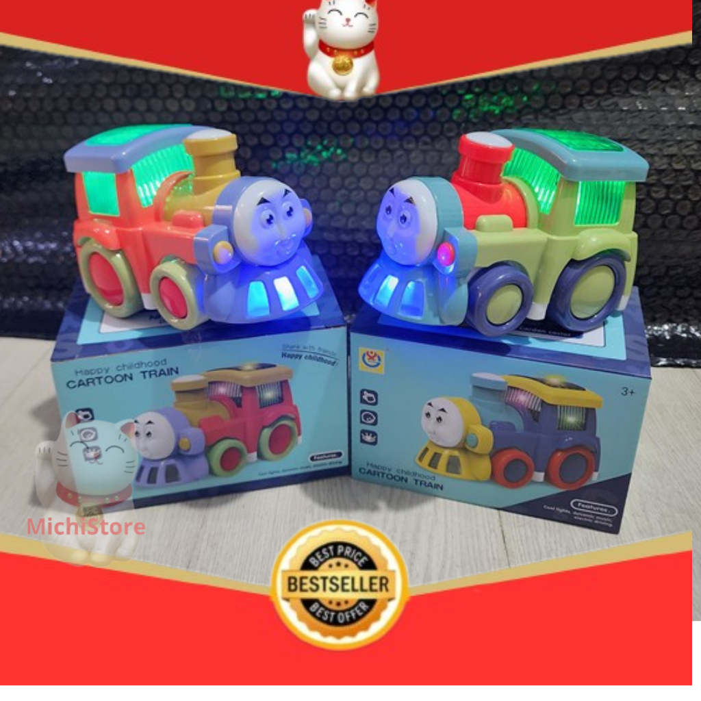 MAINAN ANAK KERETA LOCOMOTIF TRAIN CARTOON CAR TOMAS KERETA API