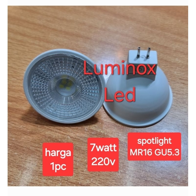 lampu halogen led 7w 7watt 3000k mr16 gu5.3 / spotlight MR16 GU5.3 led putih 7w 7 watt 220volt