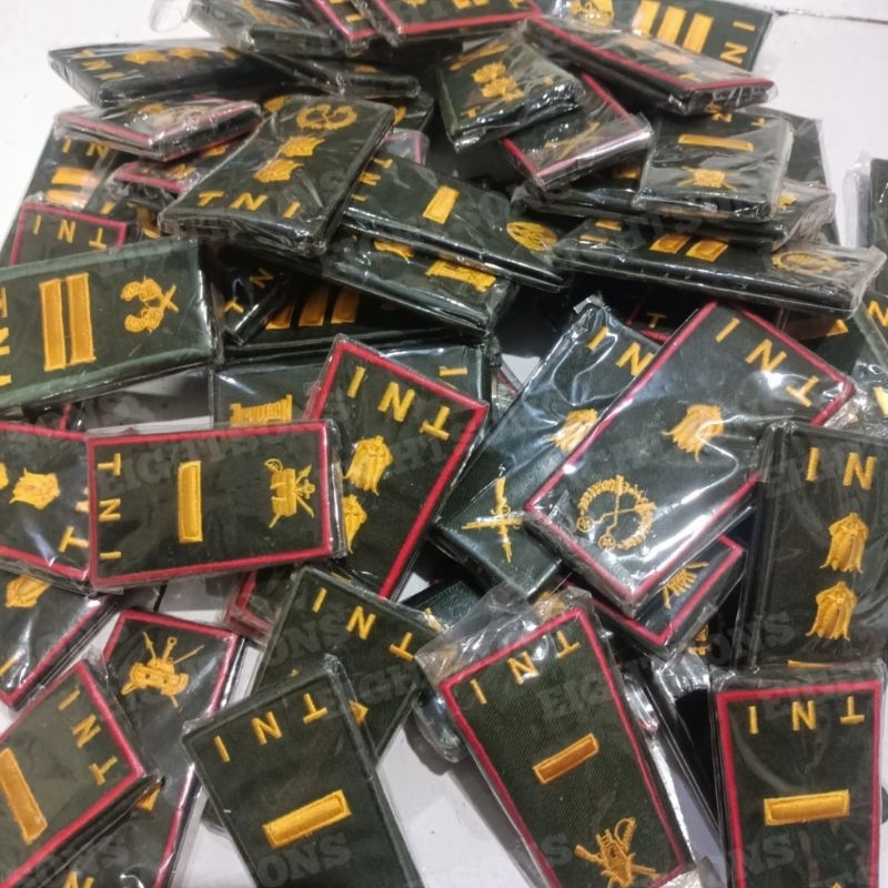 pangkat bordir tph tni ad lengkap korps cpl  / palad