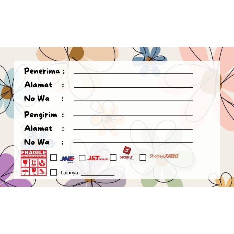 

Stiker Label Pengiriman