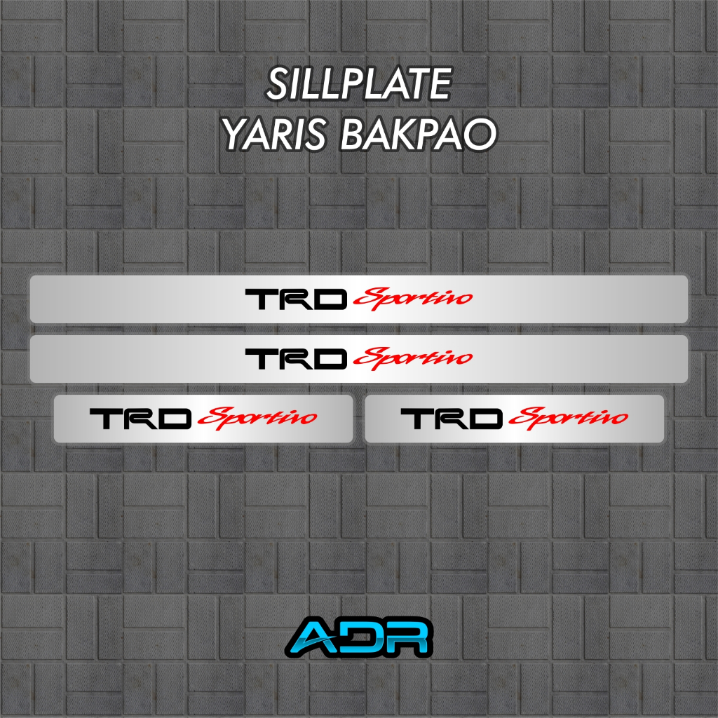 Sillplate Yaris Bakpao Vitz TRD Sportivo