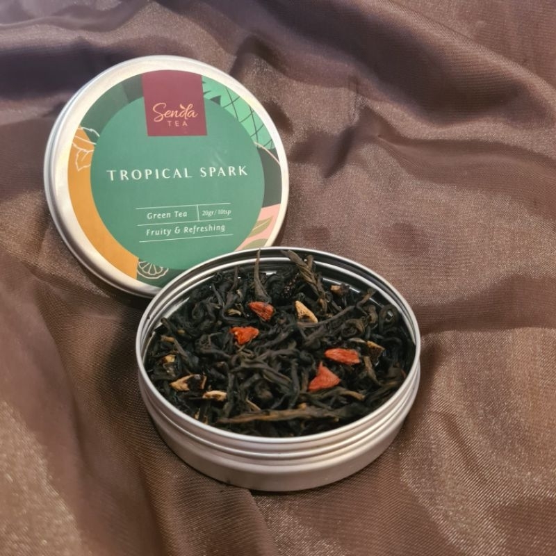 

SendaTea TROPICAL SPARK - Seri Series | Green Tea | Teh Hijau | Artisan Tea | Teh | Tea | Hampers | Gift | Fruit Tea | Teh Artisan