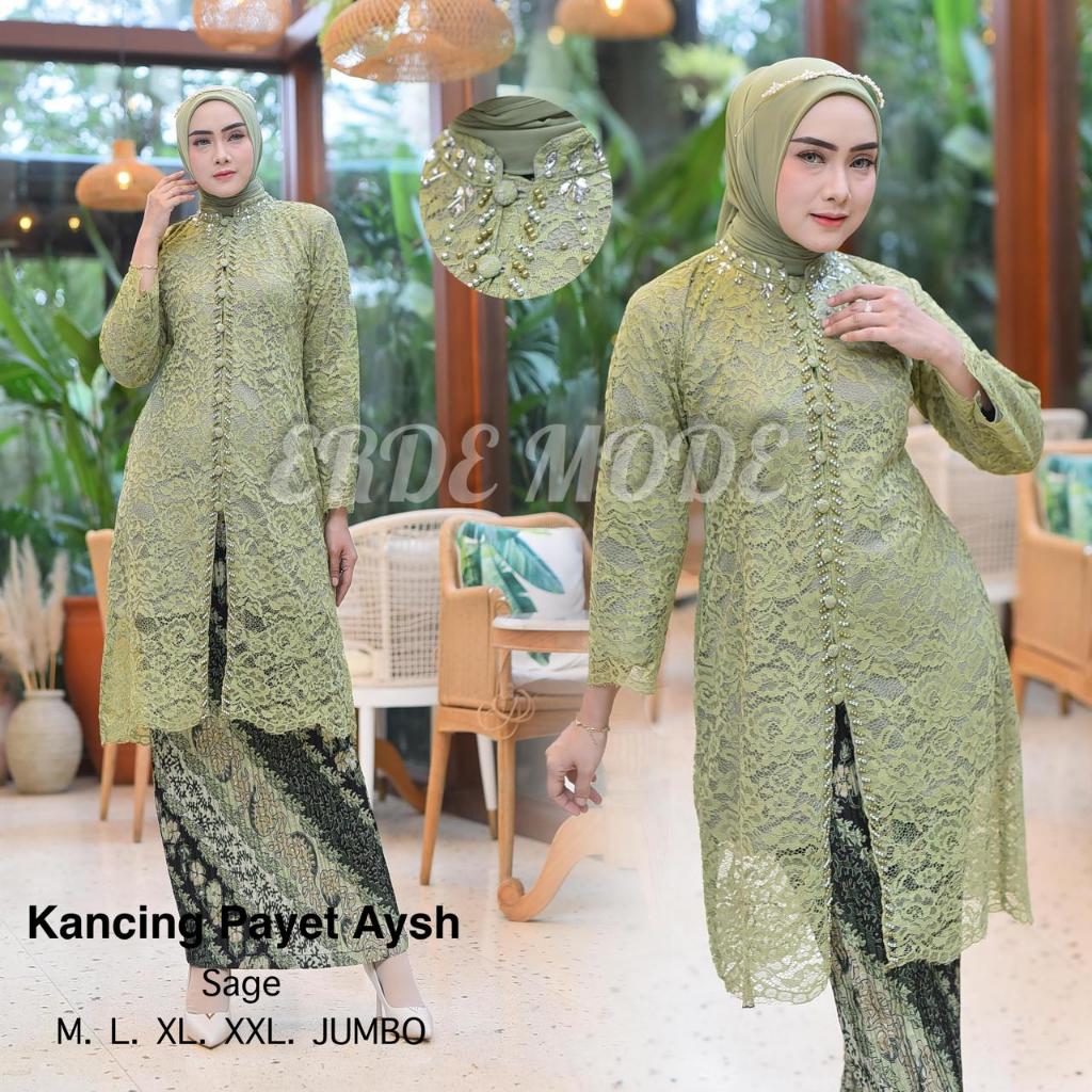 stelan kebaya encim tunik payet kancing 1000 Tunik Brukat Busui Baju Kebaya Modern Kebaya Pesta keba