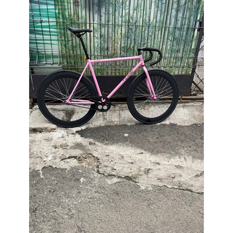 Fullbike sepeda fixie 700c size 50 doltrap / Torpedo pink tsunami snm4130
