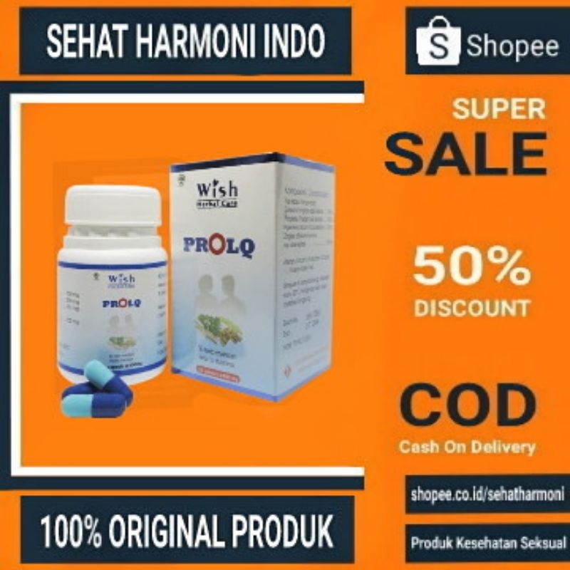 WISH PROLQ DR BOYKE ASLI 100% ORIGINAL OBAT MULTIVITAMIN STAMINA PRIA DEWASA BPOM