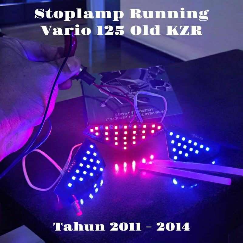 Stoplamp Running | Vario125 Old KZR | Lampu Rem Running 11 Mode Vario125 Old 2011/2014