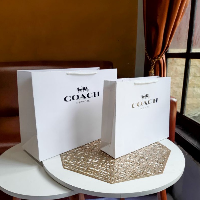 

Papeag Coach Medium Large Shopg Bag Tas Baju Paper Bag Branded