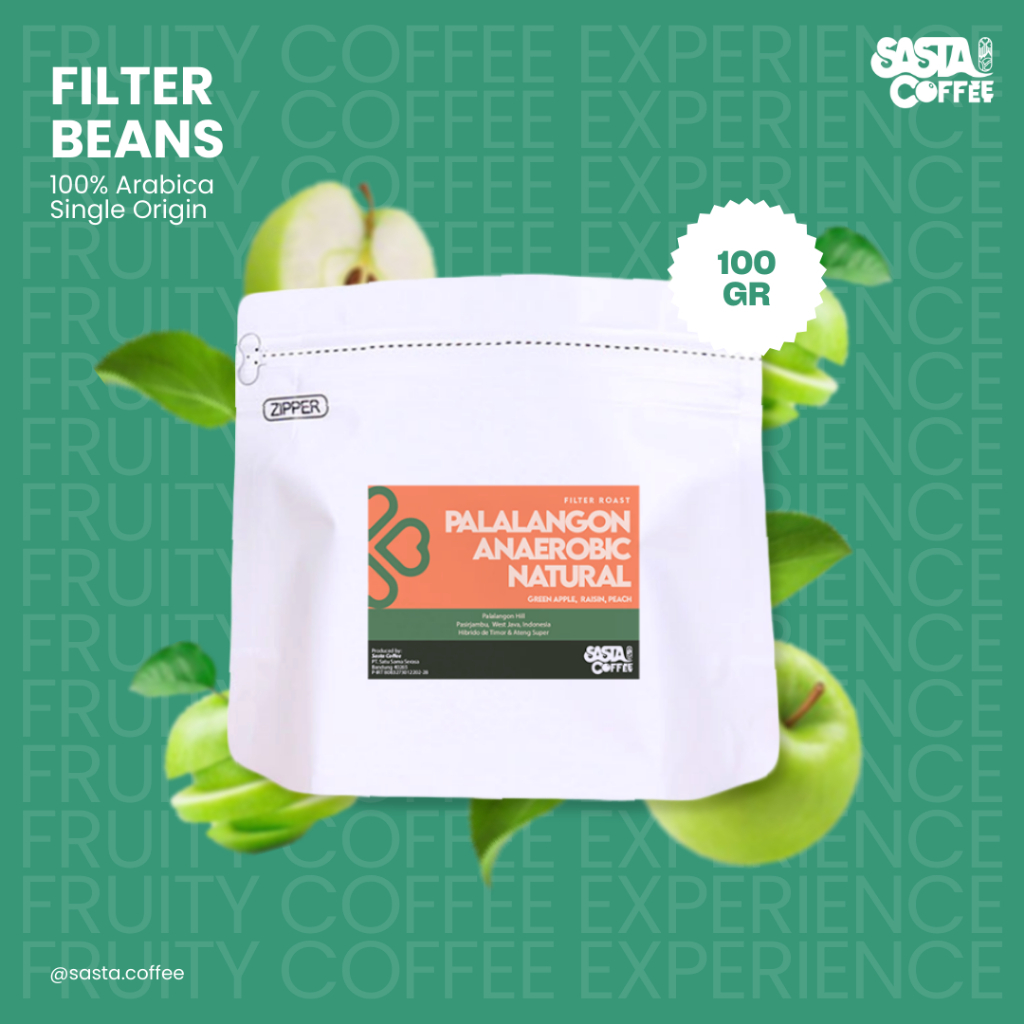 

Kopi Arabika Ciwidey Palalangon Anaerobic Natural Filter Roast 100 Gram Biji Bubuk