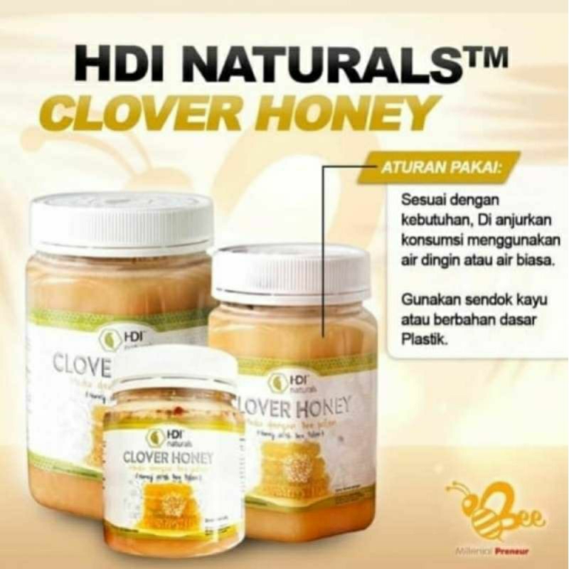 

Promo Clover honey 250 gram, 500gram, 1000gram, Exp 07 2026