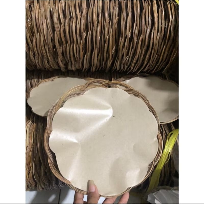 PIRING ANYAMAN,PIRING LIDI PERNIS 12 PCS+KERTAS NASI 12 PCS